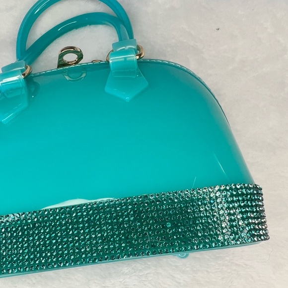 Cute jelly bag with sparkly edge! About the size of the LV Alma BB. Adorable 🥰 - Picture 2 of 9